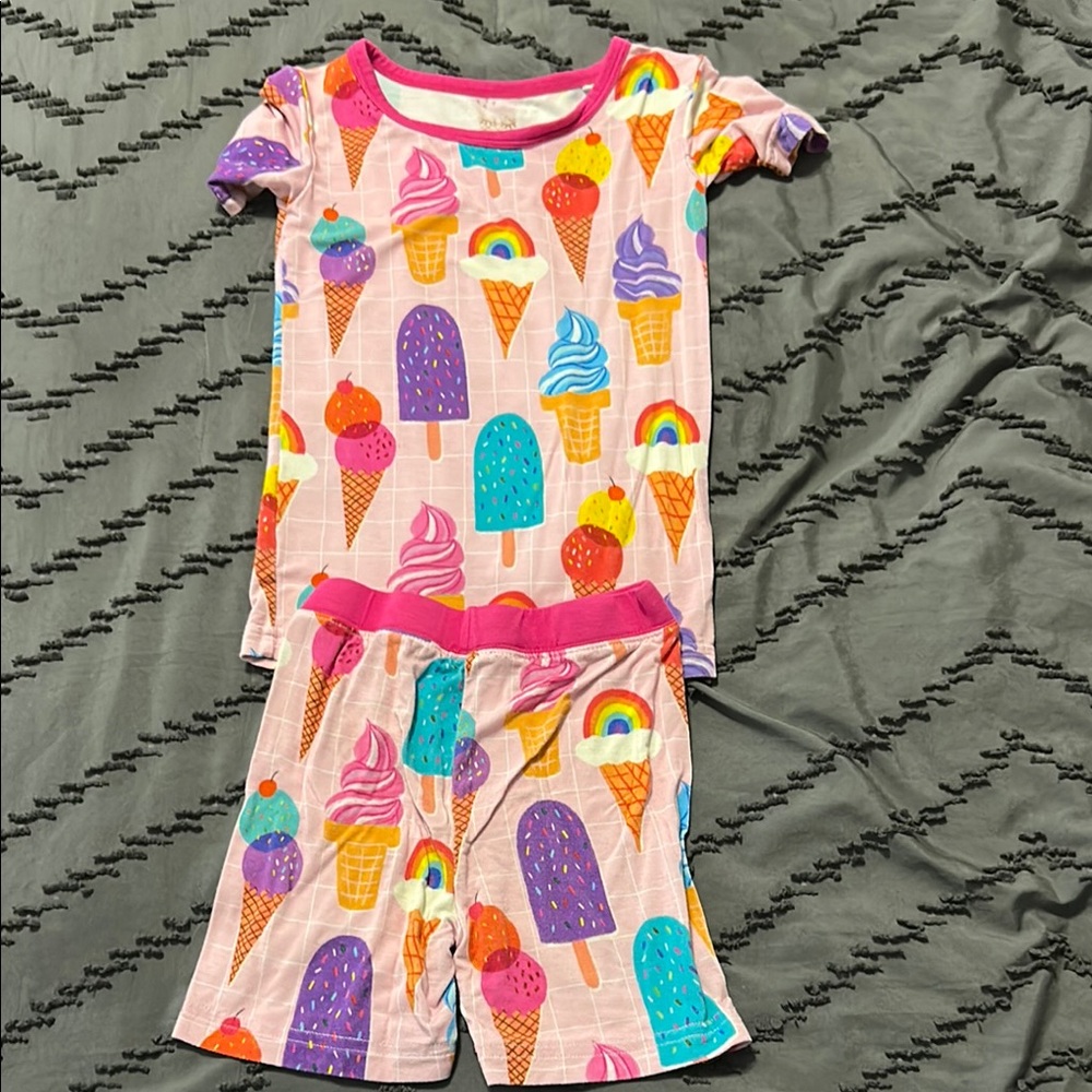 Ice Cream Print Kids Pajamas